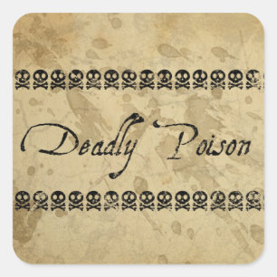 Deadly Poison Stickers (square)