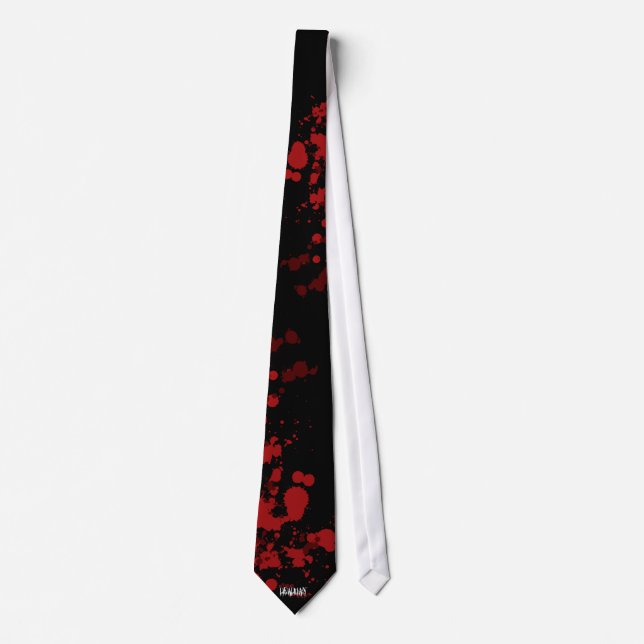 Deadman Blood Splatter Tie (Front)