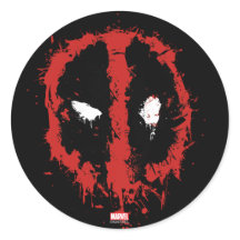 Deadpool Paint Splatter Logo