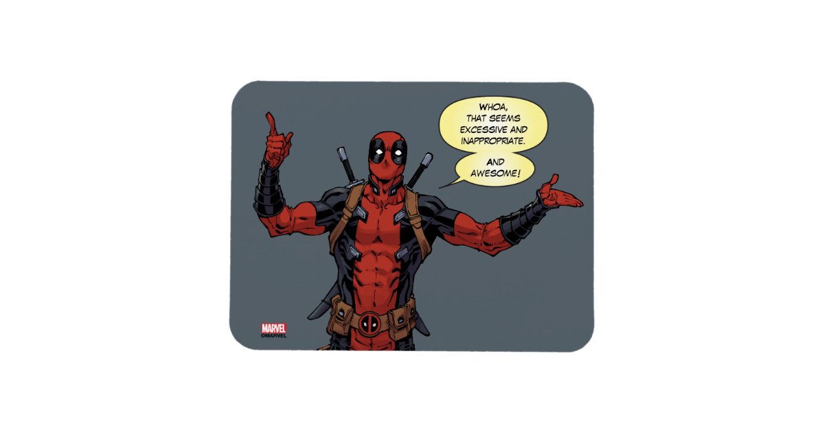 Deadpool Pointing Character Art Magnet | Zazzle