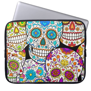 Dead's Day: Vibrant Mexican Patterns. Laptop Sleeve