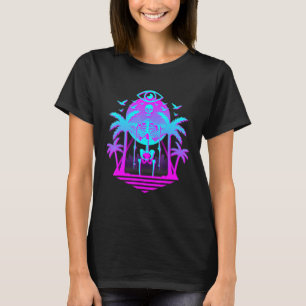 Deadvibes Retro 80's Illuminati Skeleton T-Shirt
