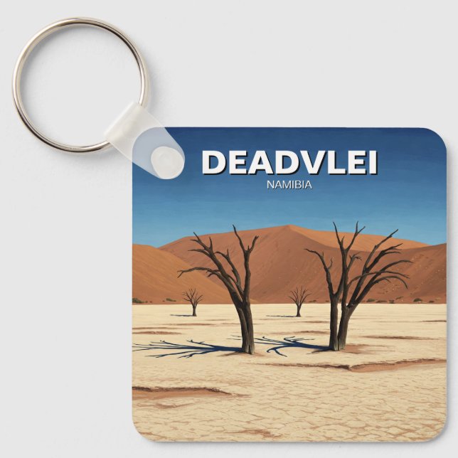 Deadvlei Namibia Travel Key Ring (Front)