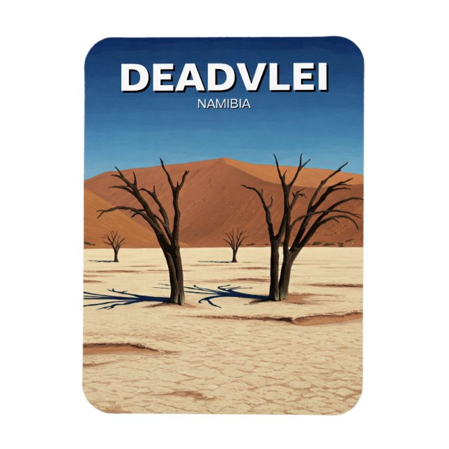 Deadvlei Namibia Travel Magnet (Vertical)