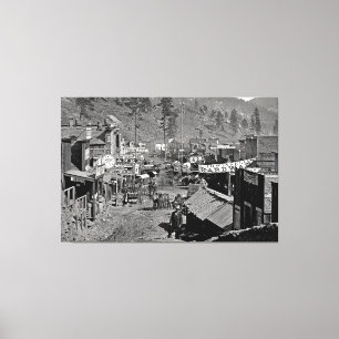 DEADWOOD, S Dakota - Wild West Mining Town 1876 Canvas Print