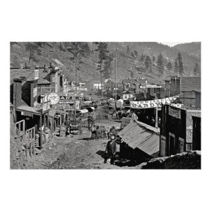 DEADWOOD, S Dakota - Wild West Mining Town 1876 Photo Print