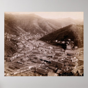 DEADWOOD SOUTH DAKOTA 1888 - NO. 4 POSTER