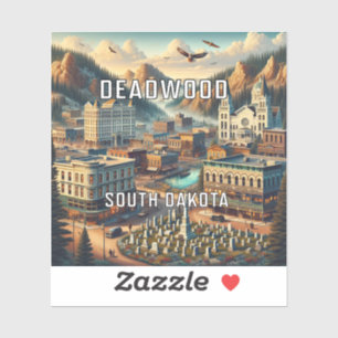 Deadwood South Dakota 3 Inch Vinyl Sticker