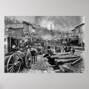 DEADWOOD SOUTH DAKOTA in 1876 Poster