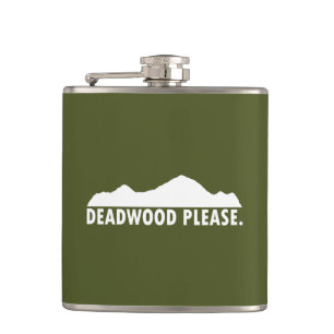 Deadwood South Dakota Please Hip Flask