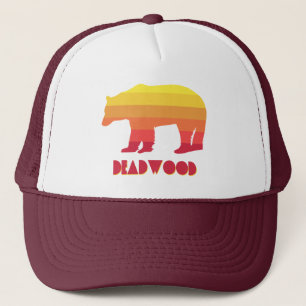 Deadwood South Dakota Rainbow Bear Trucker Hat