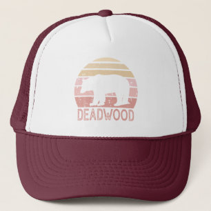 Deadwood South Dakota Retro Bear Trucker Hat