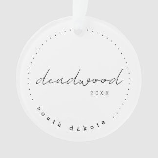 Deadwood, South Dakota SD Travel United States Ornament