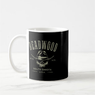 Deadwood South Dakota Usa Distressed Design Souven Coffee Mug