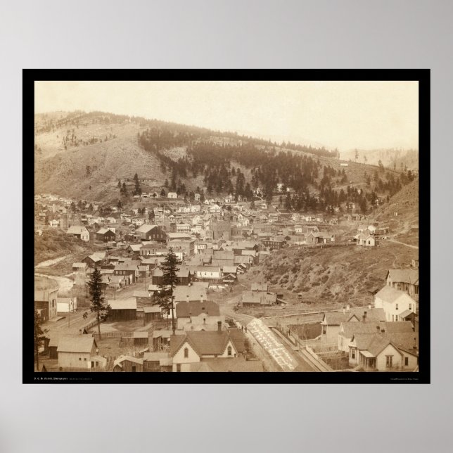 Deadwood View from Engleside SD 1888 Poster (Front)