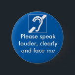 Deaf and hard of hearing badge<br><div class="desc">Make life easier - show people the badge so they know what to do</div>