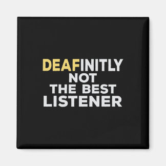 Deaf Asl Sign Language Hearing Loss Awareness  Magnet