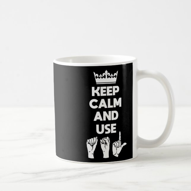 Deaf Awareness And Sign Language 1  Coffee Mug (Right)