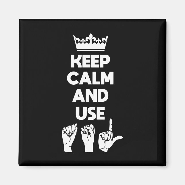 Deaf Awareness And Sign Language 1  Magnet (Front)