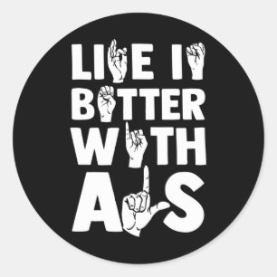 Deaf Awareness And Sign Language 2 Classic Round Sticker