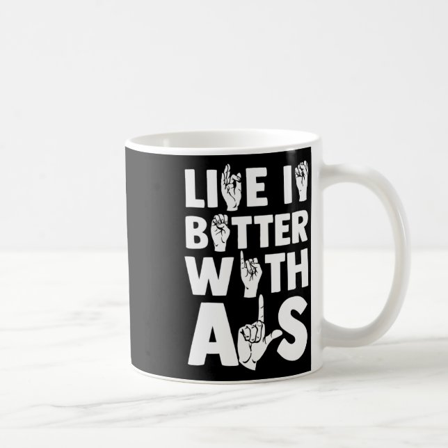 Deaf Awareness And Sign Language 2  Coffee Mug (Right)
