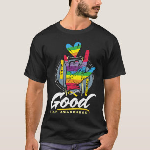 Deaf Awareness Aware Good Deafness Hearing Loss Wa T-Shirt