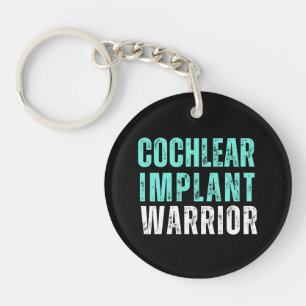 Deaf Awareness - Cochlear Implant Warrior Key Ring