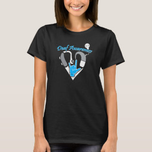 Deaf Awareness Hearing Aid ASL Cochlear Implant T-Shirt