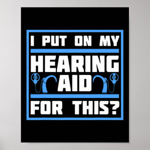 Deaf Awareness Hearing Aid Implant Asl 1 Poster