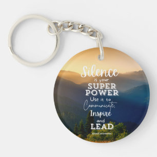 Deaf Awareness Inspirational Key Ring