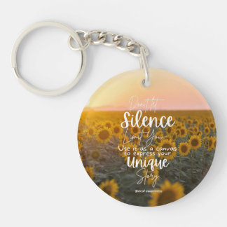 Deaf Awareness Inspirational Key Ring