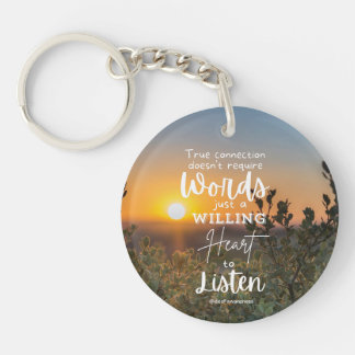 Deaf Awareness Inspirational Key Ring