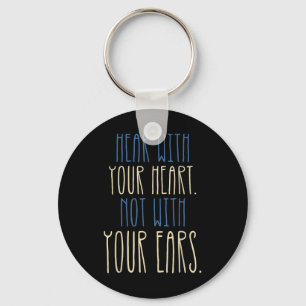 Deaf Awareness Language Deafness Disability Deaf P Key Ring