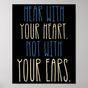Deaf Awareness Language Deafness Disability Deaf P Poster