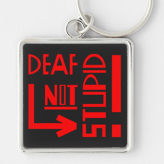 Deaf Disability Awareness Key Ring (Front)