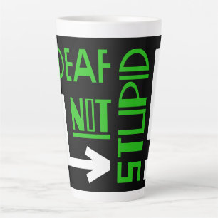 Deaf Disability Awareness Latte Mug