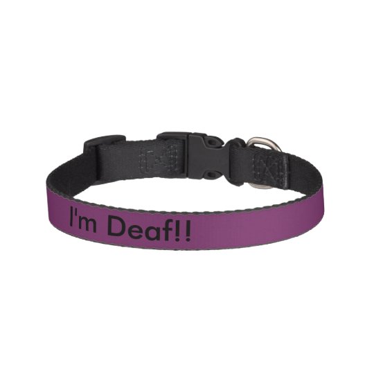 Deaf dog collar