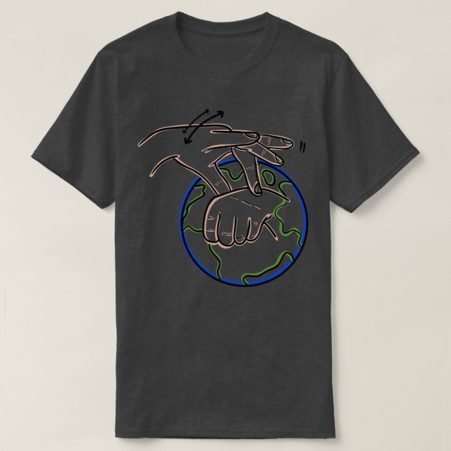 Deaf Earth Day T-Shirt (Design Front)