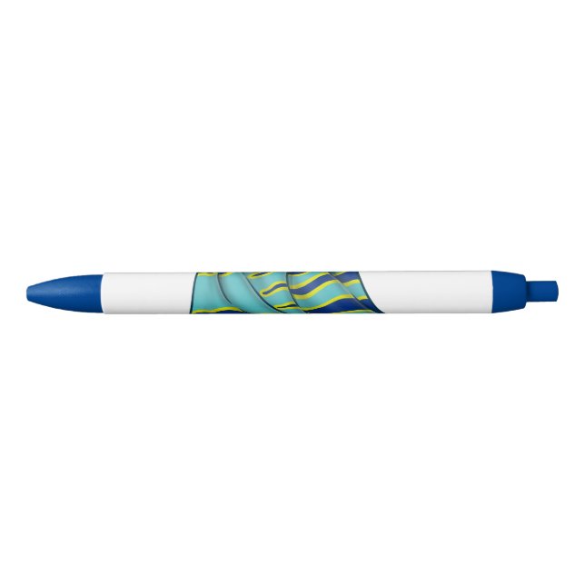 Deaf flag / Deaf-blind flag Black Ink Pen (Front)