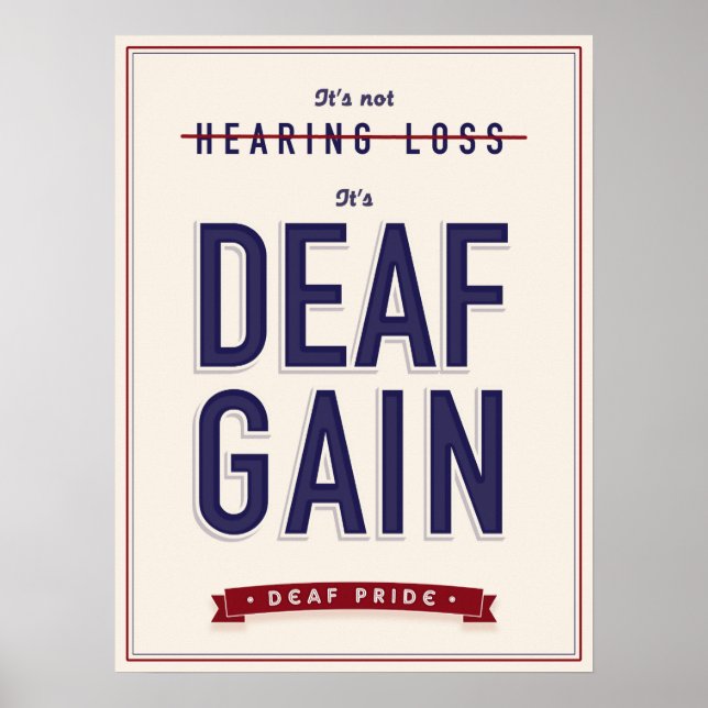 Deaf Gain. poster (Front)