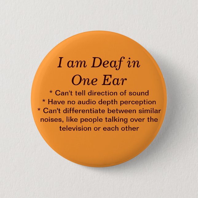 Deaf in One Ear Button Crib Sheet (Front)