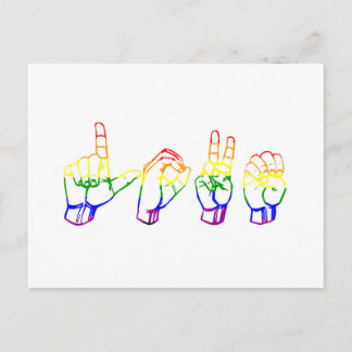 Deaf Love Postcard