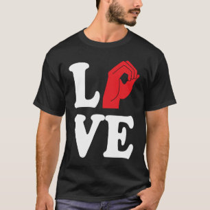 Deaf Love Symbol ASL T-Shirt
