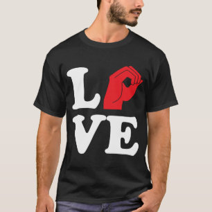 Deaf Love Symbol ASL T-Shirt