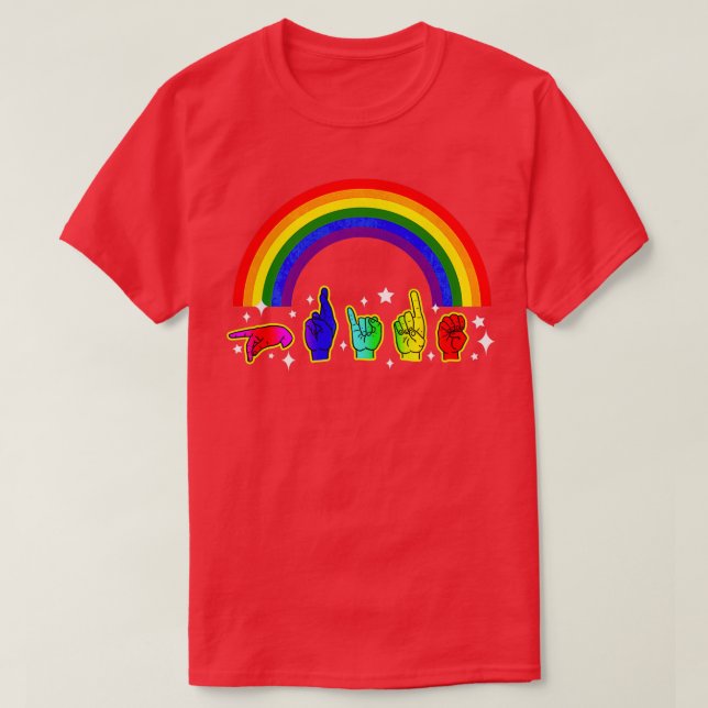 Deaf Pride 1 T-Shirt (Design Front)