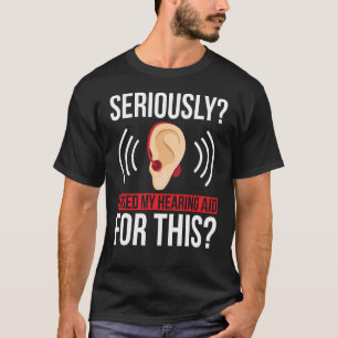 Deaf Pride ASL Hand Gesture Hearing Aid Hand Sign T-Shirt