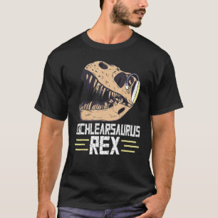 Deaf Pride Cochlear Implant Dinosaur Trex Cochlear T-Shirt