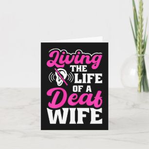 Deaf Pride Hearing Loss Awareness Deaf Awareness  Card