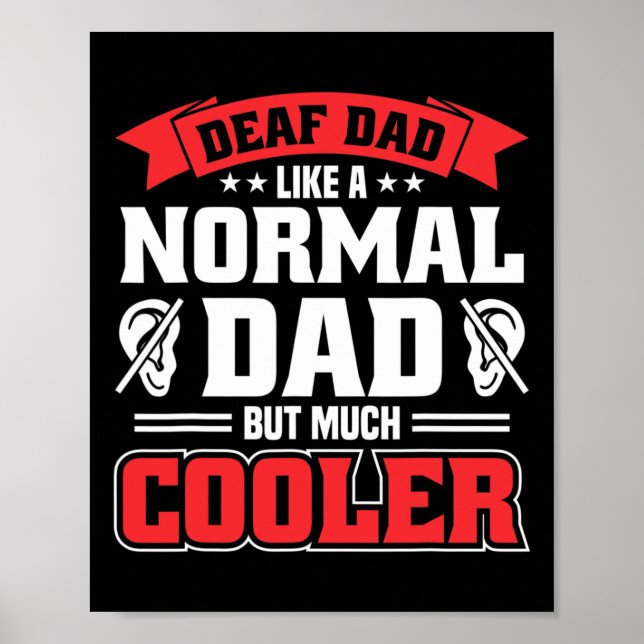 Deaf Pride Hearing Loss Awareness Deaf Awareness  Poster (Front)