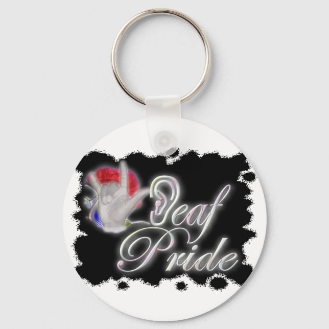 Deaf Pride Key Ring (Front)